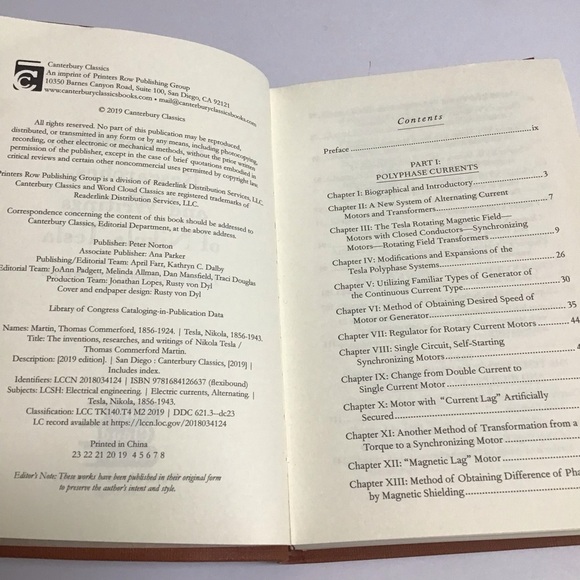 NIKOLA TESLA The Inventions Researches and Writings Book Deluxe Faux Leather - Picture 3 of 5